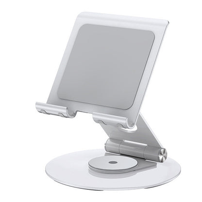 P57 Multifunction Desktop Phone Stand Folding 360&#176; Rotating Metal Tablet Holder for Live Streaming