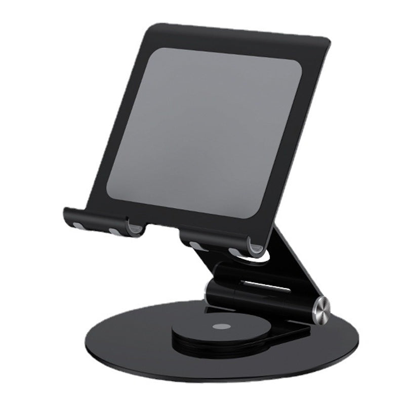 P57 Multifunction Desktop Phone Stand Folding 360&#176; Rotating Metal Tablet Holder for Live Streaming