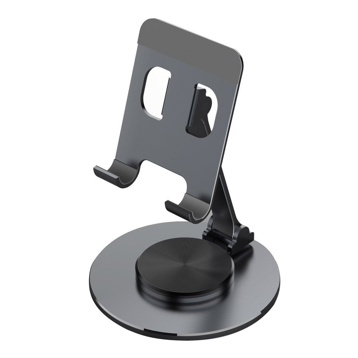 Tablet Stand 360-degree Rotating Aluminum Alloy Desktop Holder Foldable Mobile Phone Stand Adjustable Tablet Mount