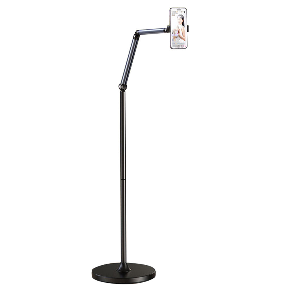 XIAOTIAN L58 Phone Floor Stand, 1.6m Adjustable Mobile Phone Holder Phone Arm Mount with Base