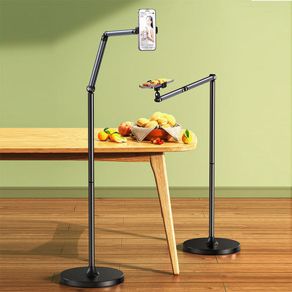 XIAOTIAN L58 Phone Floor Stand, 1.6m Adjustable Mobile Phone Holder Phone Arm Mount with Base