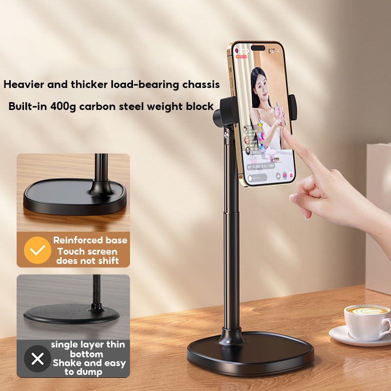 XIAOTIAN X66 Pro Desktop Telescopic Phone Holder Mount Carbon Steel Angle Height Adjustable Phone Stand