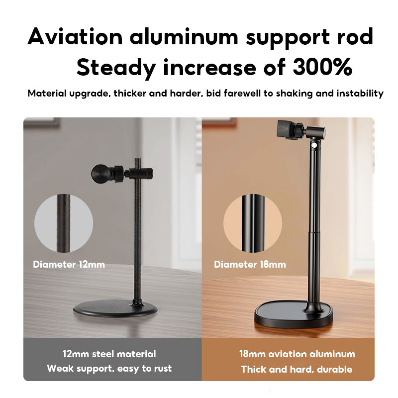 XIAOTIAN X66 Pro Desktop Telescopic Phone Holder Mount Carbon Steel Angle Height Adjustable Phone Stand