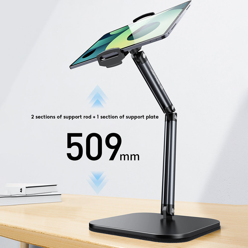 XIAOTIAN X69 Tablet Holder Height Adjustable Stand, 360 Degree Rotating Aluminum Alloy Cradle Mount