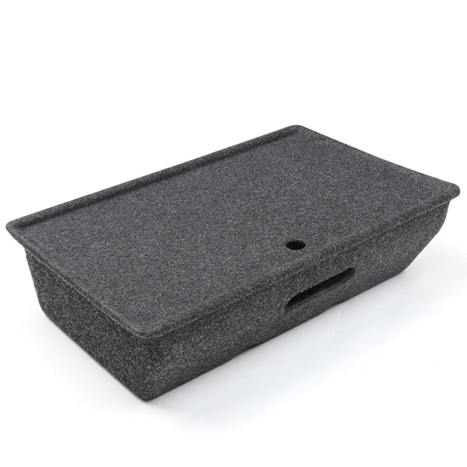 M10343 For Tesla Model Y Under Seat Storage Tray Car Driver Passenger Underseat Hidden Felt Cloth Organizer Box with Lid