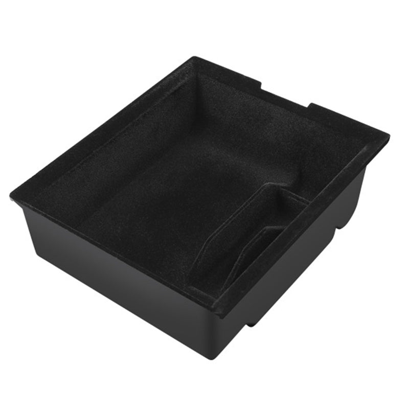 For Tesla Model 3 / Y ABS+Flocking Car Center Control Trash Can Bin Organizer Storage Box Garbage Container