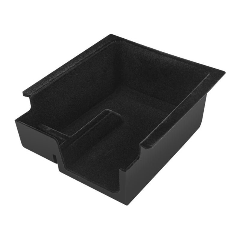 For Tesla Model 3 / Y ABS+Flocking Car Center Control Trash Can Bin Organizer Storage Box Garbage Container