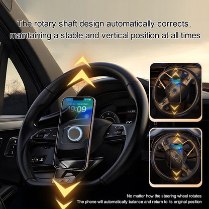 Creative Car Phone Mount Holder Stick-On Metal Strong Magnetic Centripetal Force Cell Phone Stand