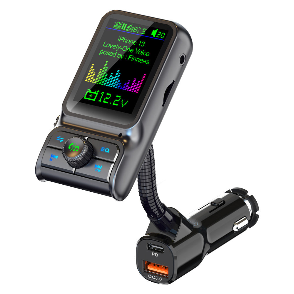 BC85 Car Bluetooth Player QC3.0 / PD Fast Charger 1.77&quot; Color Screen Car FM Transmitter Support EQ Sound Adjustment