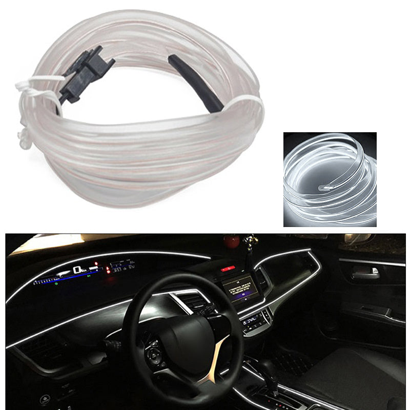 5m USB Car Interior EL Strip Light for Car Decoration Ambient Light Glowing Rope Lights with Driver