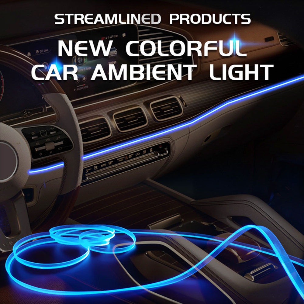 S1U 1m S-Series High Brightness LED Light Strip Fiber Optic Flexible Neon Atmosphere Lamp Car Interior Decor