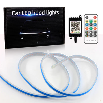 JG02 120cm Car LED Hood Light Strip Phantom Car Exterior Decorative Glow Lights Daytime Running Light Strip