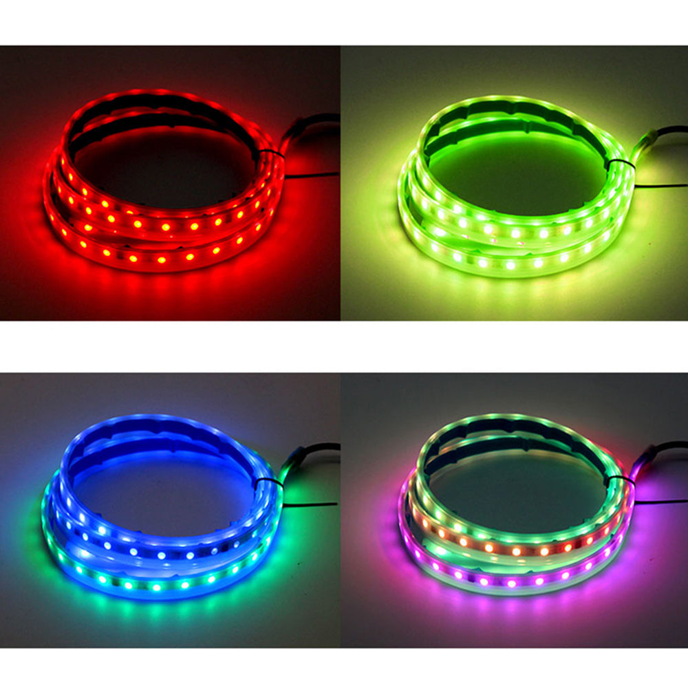 JG02 120cm Car LED Hood Light Strip Phantom Car Exterior Decorative Glow Lights Daytime Running Light Strip