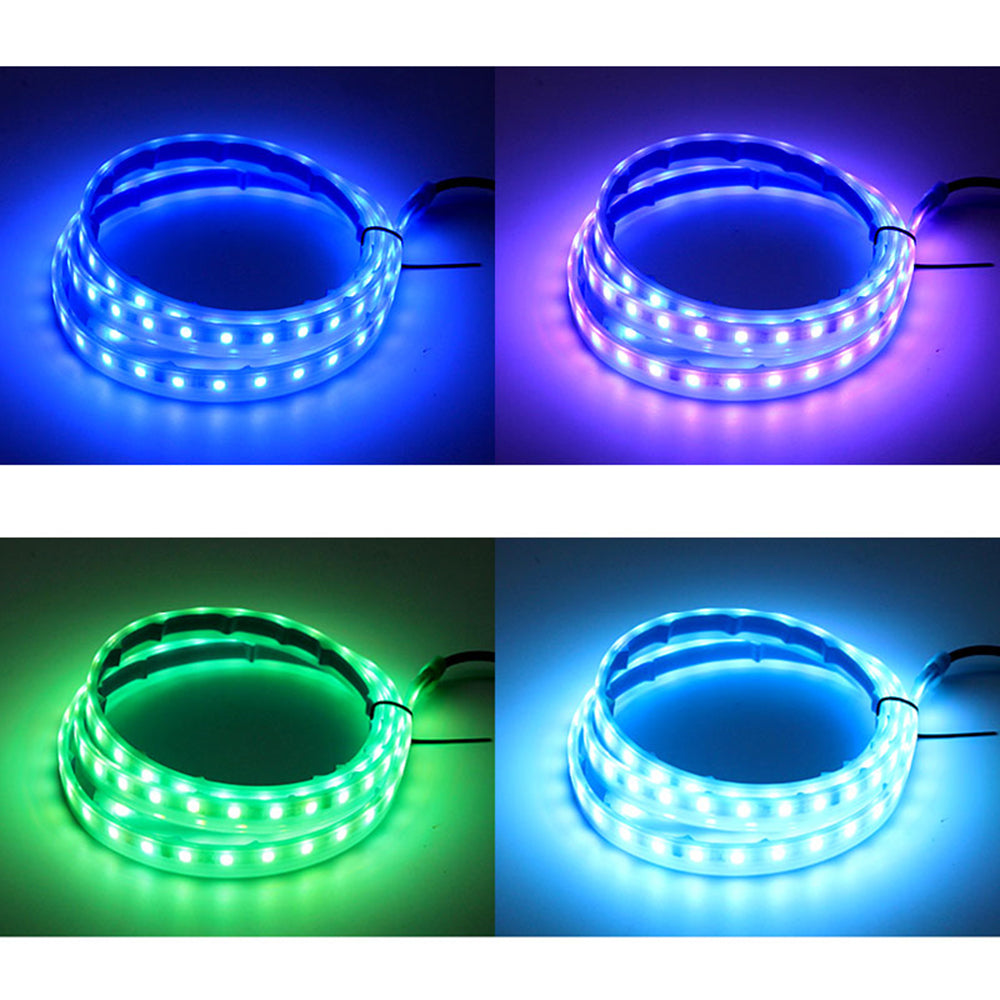 JG02 120cm Car LED Hood Light Strip Phantom Car Exterior Decorative Glow Lights Daytime Running Light Strip