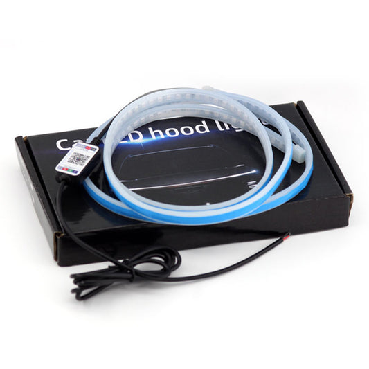 JG02 Car LED Strip Lights 120cm 7 Color Flexible Waterproof Exterior Card Decorative Lights Strip