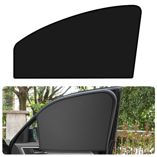 Car Front Window Sunshade Polyester Magnetic Car Side Window UV Ray Block Shield (Co-driver Side, 62x48x33cm)