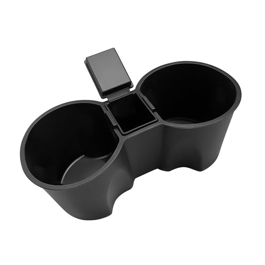 M30107 For Tesla Model 3 / Y TPE+ABS Ashtray Design Car Center Console Organizer Drinks Cup Holder Tray