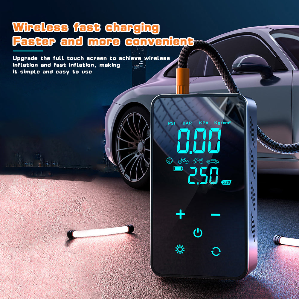 SUITU ST-9616C Portable Car Tire Air Pump Touch Screen Smart Wireless Digital Display Tyre Inflator