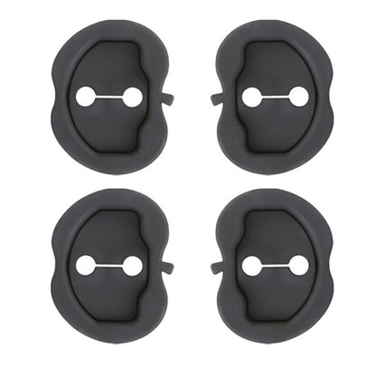 4Pcs / Set For Tesla Model Y / 3 Door Lock Silicone Case Car Lock Buckle Shock Absorption Buffer Silicone Protective Cover