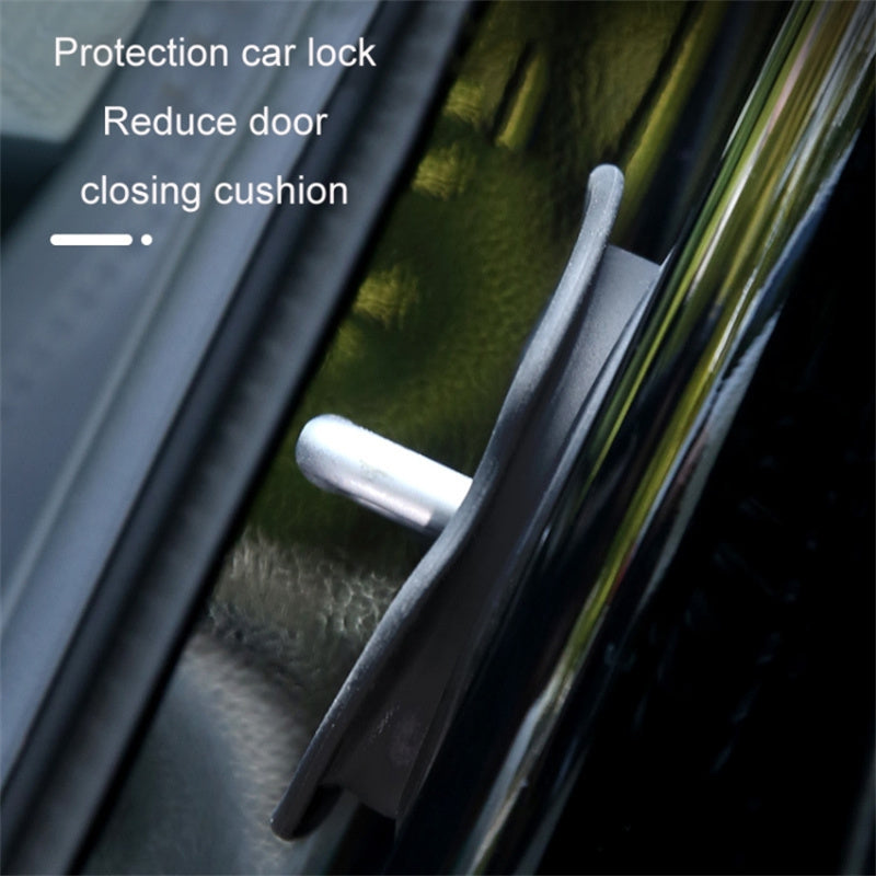 4Pcs / Set For Tesla Model Y / 3 Door Lock Silicone Case Car Lock Buckle Shock Absorption Buffer Silicone Protective Cover