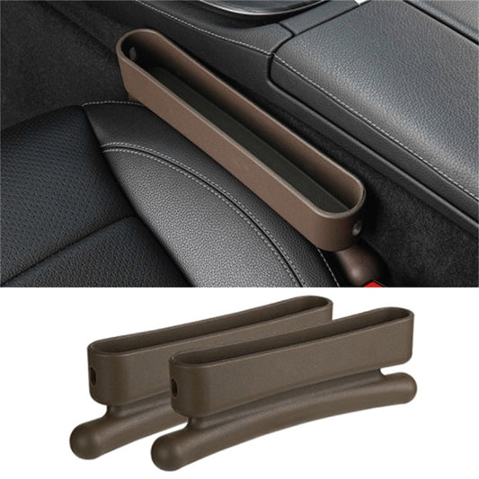 2Pcs ABS Car Seat Gap Filler Storage Box Multifunctional Phone Wallet Coins Holder Organizer