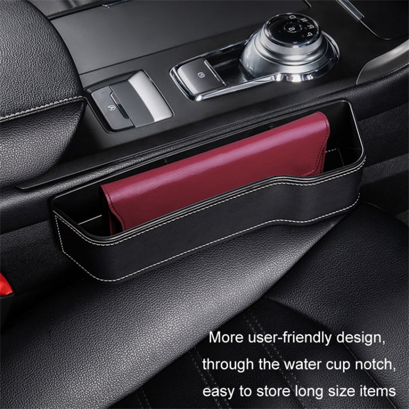 Driver Side Car Front Seat Seam Storage Box Phone Drink Can Holder Seat Gap Organizer