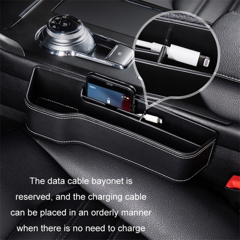 Driver Side Car Front Seat Seam Storage Box Phone Drink Can Holder Seat Gap Organizer