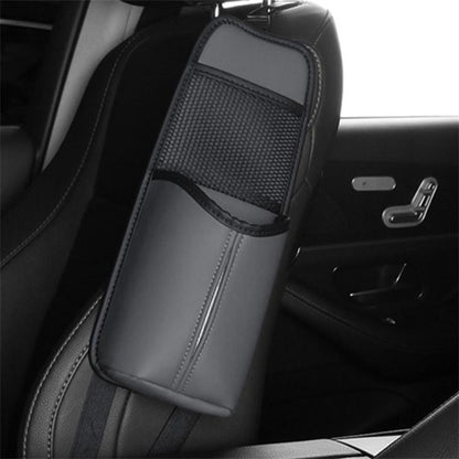 Car Seat Side Nappa Leather Water Bottle Bag Tissue Paper Phone Storage Bag