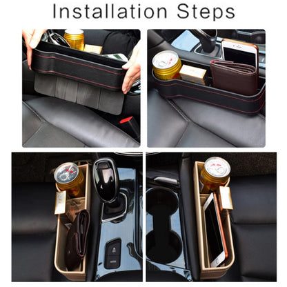 Car Front Seat Seam Storage Box Car Seat Filler Gap Phone Bottle Cup Holder Organizer