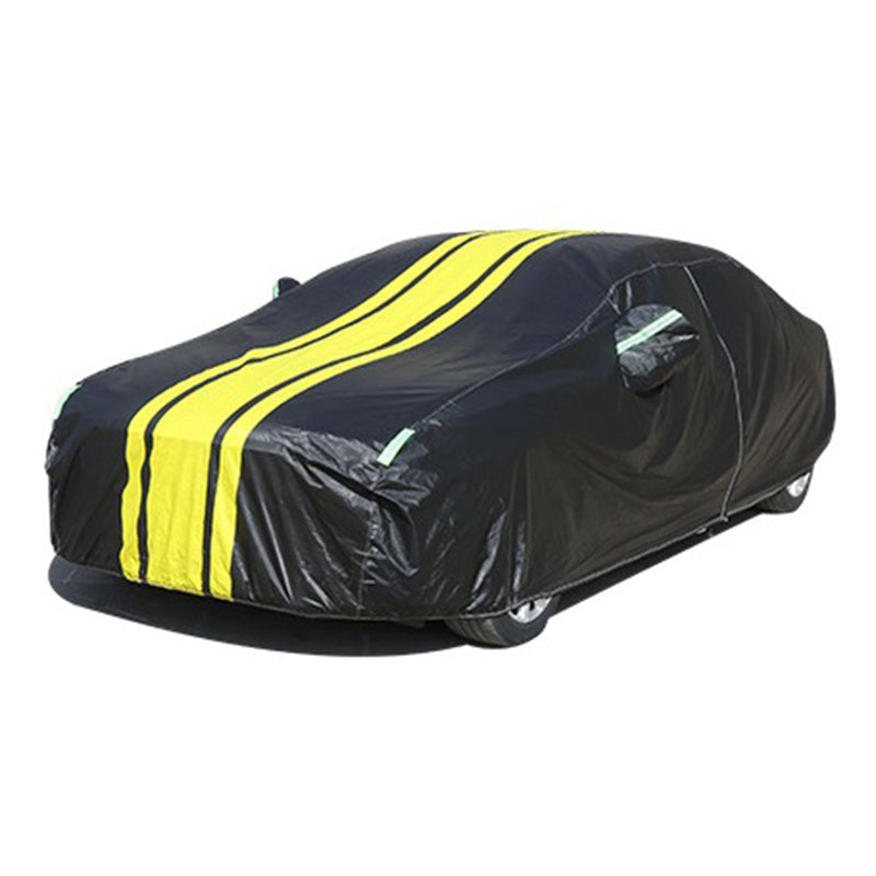 Splicing Design Outdoor Car Cover Sun Water Dust Protection Snowproof Aluminum Film Car Tarp Cover