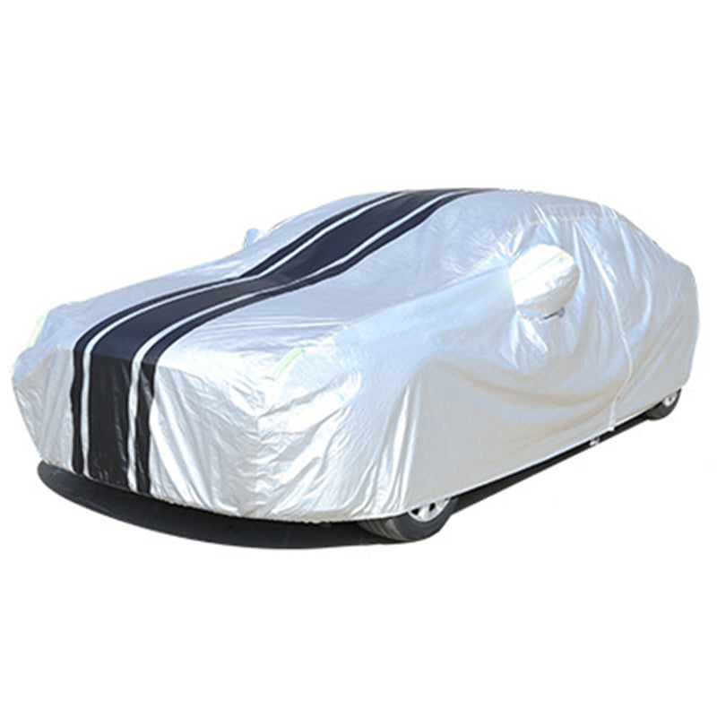 Splicing Design Outdoor Car Cover Sun Water Dust Protection Snowproof Aluminum Film Car Tarp Cover