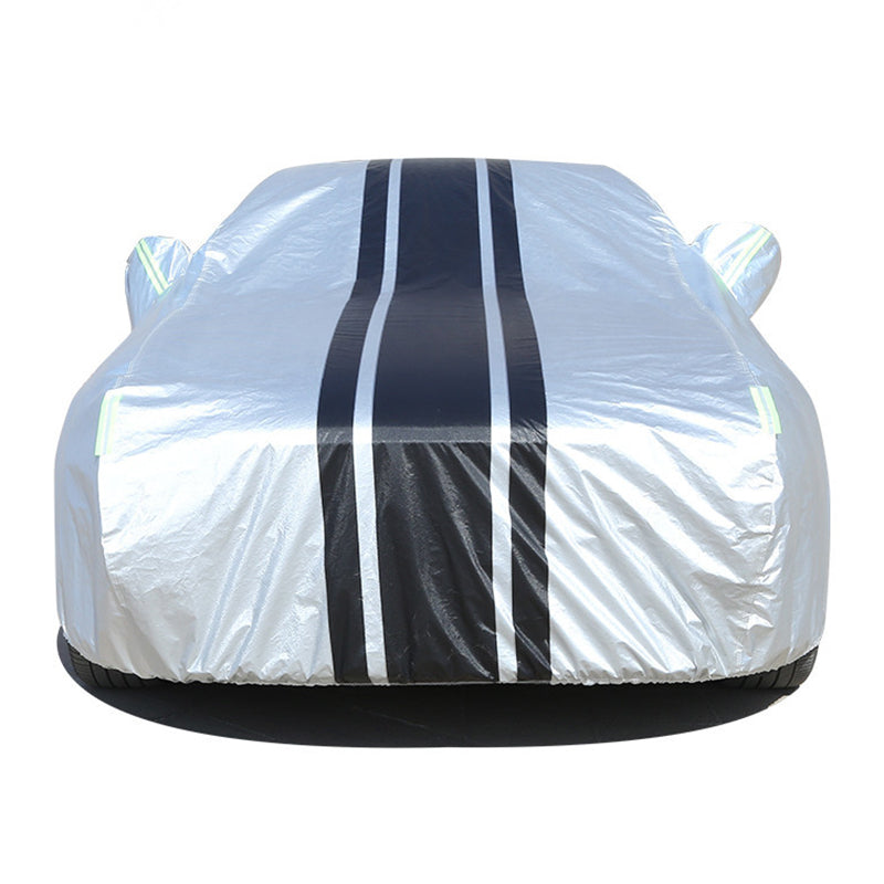 Splicing Design Outdoor Car Cover Sun Water Dust Protection Snowproof Aluminum Film Car Tarp Cover