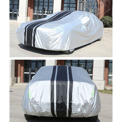 Splicing Design Outdoor Car Cover Sun Water Dust Protection Snowproof Aluminum Film Car Tarp Cover