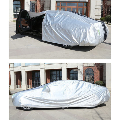 Splicing Design Outdoor Car Cover Sun Water Dust Protection Snowproof Aluminum Film Car Tarp Cover