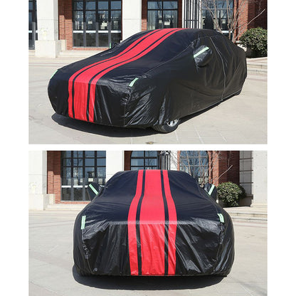 Splicing Design Outdoor Car Cover Sun Water Dust Protection Snowproof Aluminum Film Car Tarp Cover