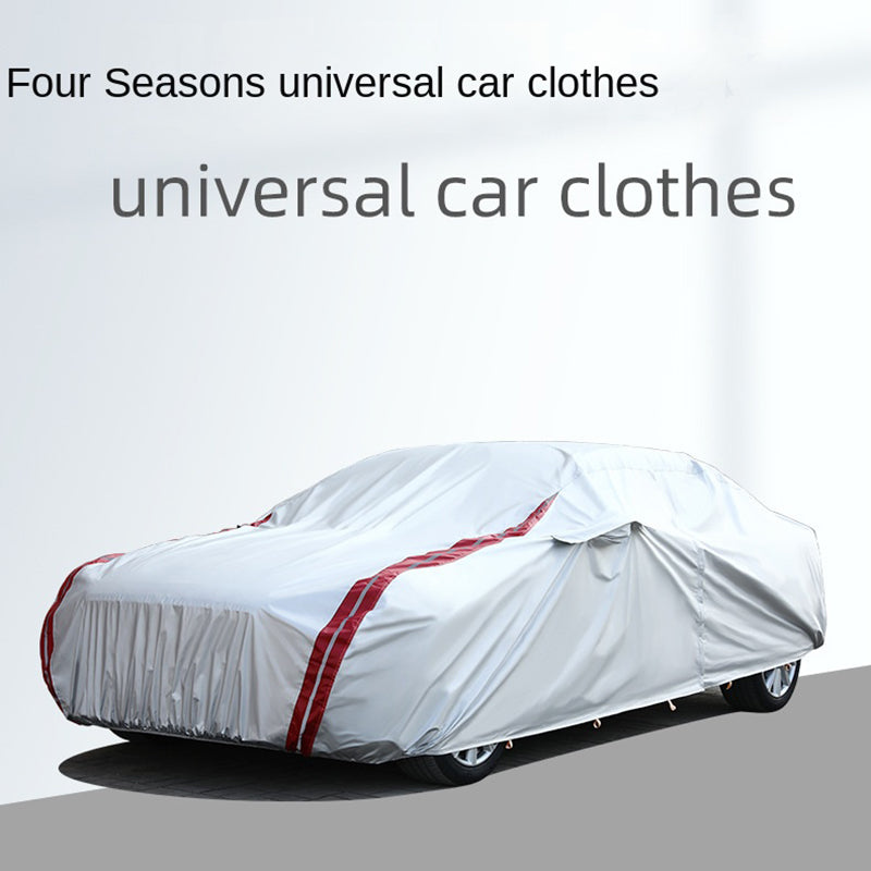 Oxford Cloth Car Cover All Weather Rain Snow UV Sun Hail Protector with Storage Bag