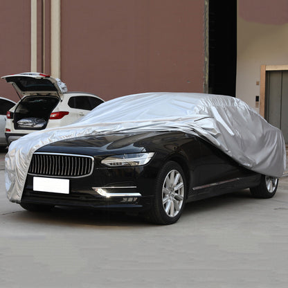 Full Car Cover Outdoor Waterproof All Weather Aluminum Foil Car Cover with Storage Bag