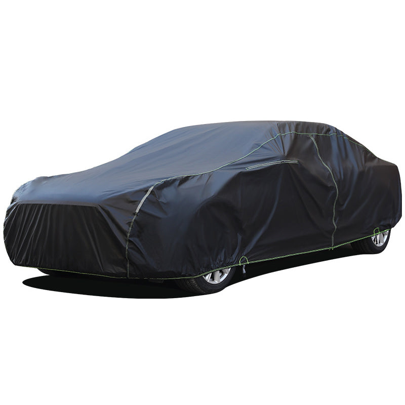 Full Car Cover Outdoor Waterproof All Weather Aluminum Foil Car Cover with Storage Bag