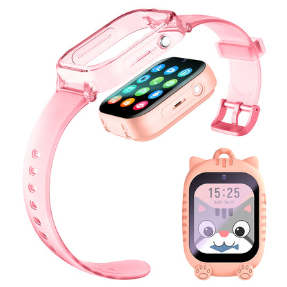 K26 1.83 inch Display Detachable Smart Watch 4G Call GPS Positioning Kids Watch with Lanyard+Silicone Case