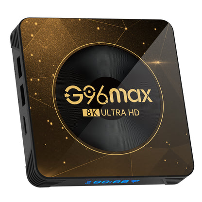 G96max Android 13.0 4+32GB 8K Ultra HD Smart TV Box WiFi 6 Bluetooth Remote Control TV Box (CE Certified)