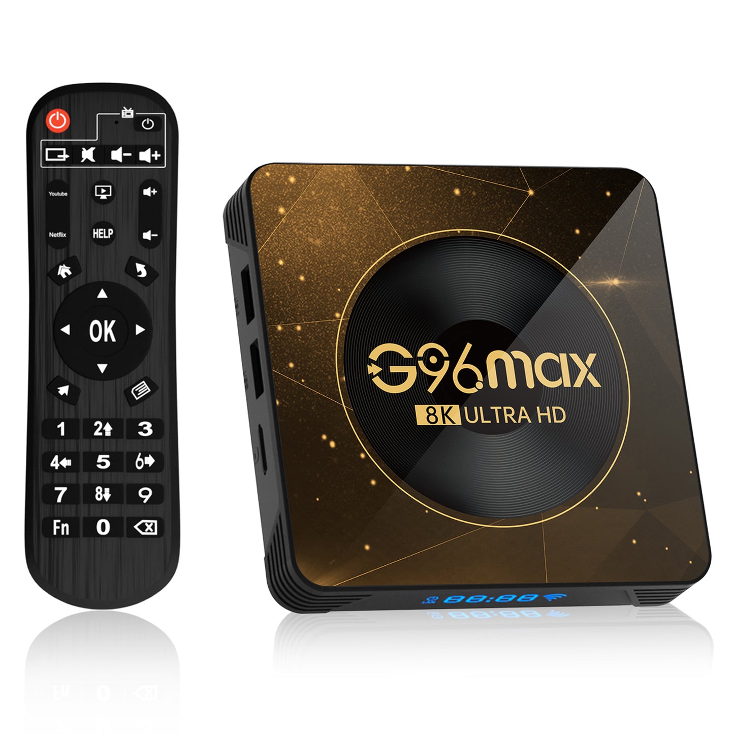 G96max Android 13.0 4+32GB 8K Ultra HD Smart TV Box WiFi 6 Bluetooth Remote Control TV Box (CE Certified)