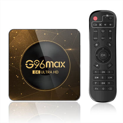 G96max Android 13.0 4+32GB 8K Ultra HD Smart TV Box WiFi 6 Bluetooth Remote Control TV Box (CE Certified)