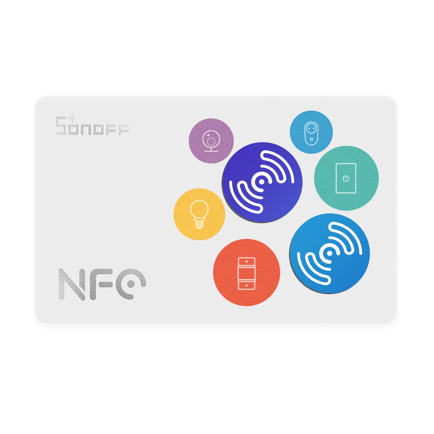 SONOFF NFC-Tag Smart Home NFC Tag Sticker with Card, Portable NFC Sticker