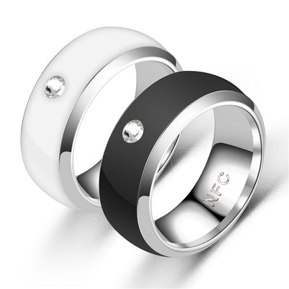 NFC Smart Ring Couple Stainless Steel Finger Rings Technology Android Phone Equipment Multifunctional Magic Ring