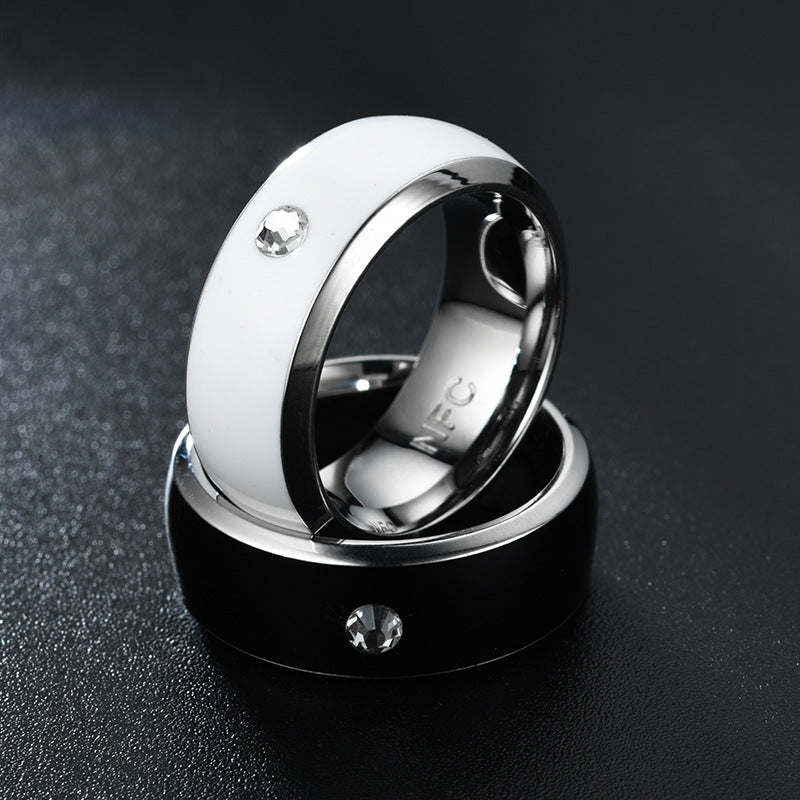 NFC Smart Ring Couple Stainless Steel Finger Rings Technology Android Phone Equipment Multifunctional Magic Ring