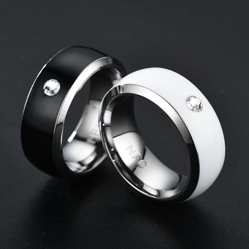 NFC Smart Ring Couple Stainless Steel Finger Rings Technology Android Phone Equipment Multifunctional Magic Ring