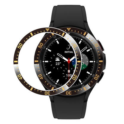 For Samsung Galaxy Watch4 Classic 46mm Metal Bezel Ring Anti-Scratch Bezel Loop Adhesive Cover (Type A)