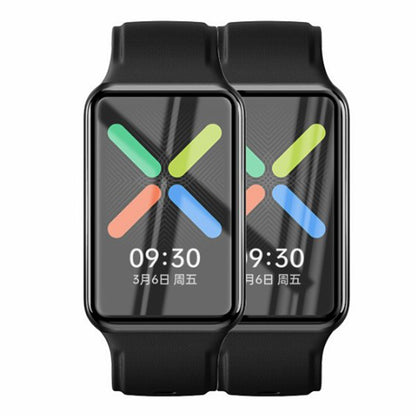 2Pcs Watch Screen Protector for Oppo Watch Free , Anti-scratch Black Edge 3D Curved PET Screen Film