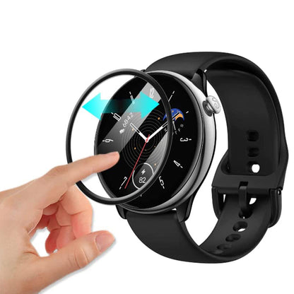 1Pc 3D PET+PPT Screen Protector for Huami Amazfit GTR Mini , Black Edge Watch Screen Protective Film