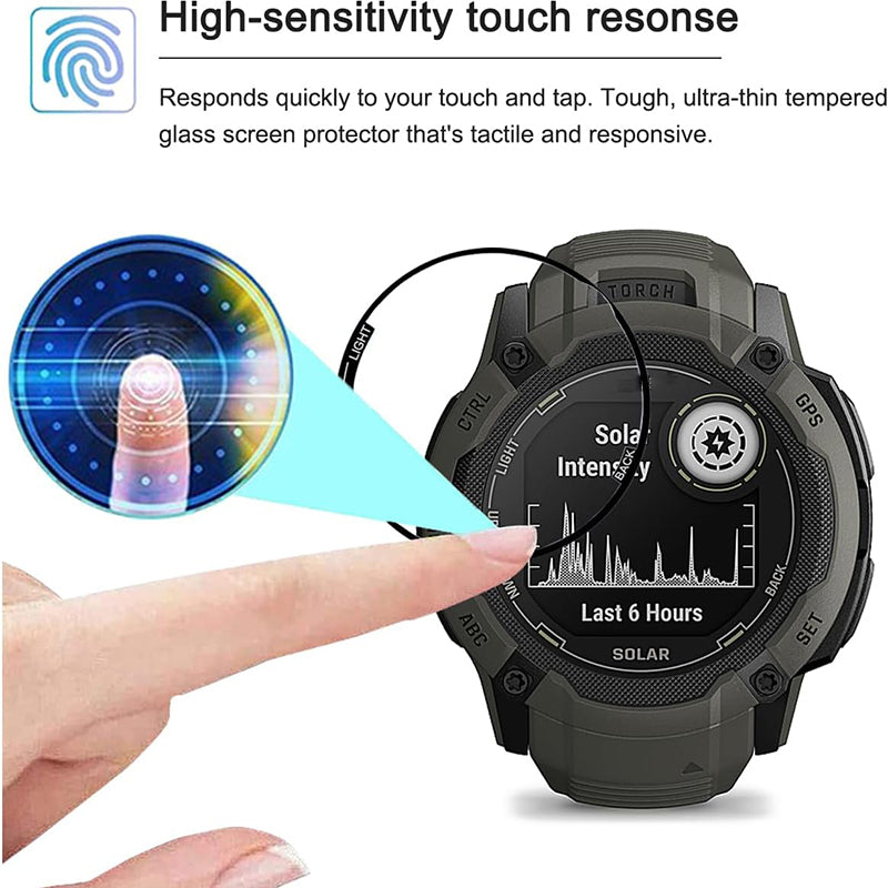 1Pc For Garmin Instinct 2X 3D Watch Screen Protector Clear Bubble-Free PET+PPT Film